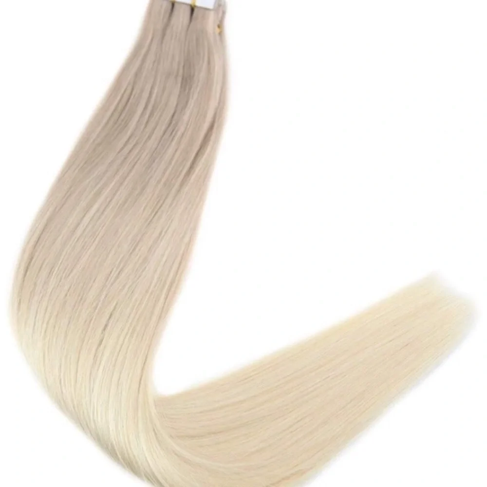18” 4 PACK #18/60 Blonde HUMAN HAIR TAPE INS *NWT